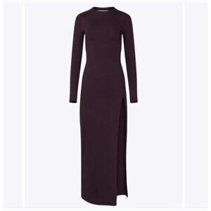 Susana Monaco Long Sleeve Maxi dress Size Small New Cabernet Party Stretch